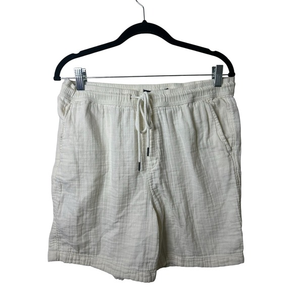 Aeropastel Other - Aeropastel White 100% Cotton Drawstring Summer Men's Shorts M Resort Vacation